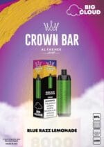 Al Fakher Blue Razz Lemonade Crown Bar Disposable Vape Vape Shop Dubai Uae