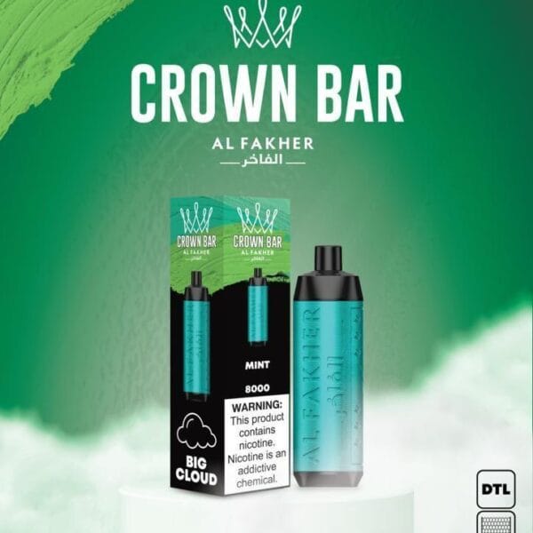 Al Fakher Mint Crown Bar 8000 Puffs Dtl Vape Shop Dubai Uae