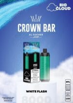 Al Fakher White Flash Crown Bar 8000 Puffs Vape Shop Dubai Uae