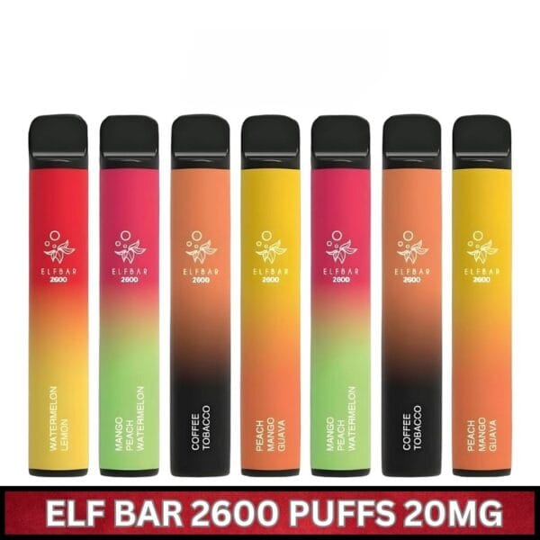 Elf Bar 2600 Puffs Disposable Vape In Uae Vape Shop Dubai Uae