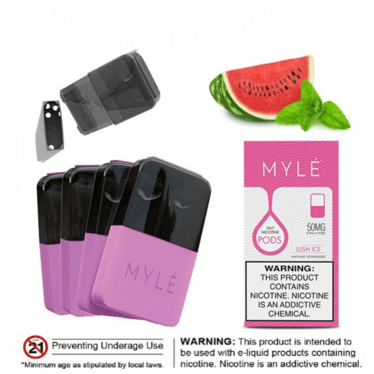 Myle V4 Lush Ice Flavor Pods 50Mg In Dubai Vape Shop Dubai Uae