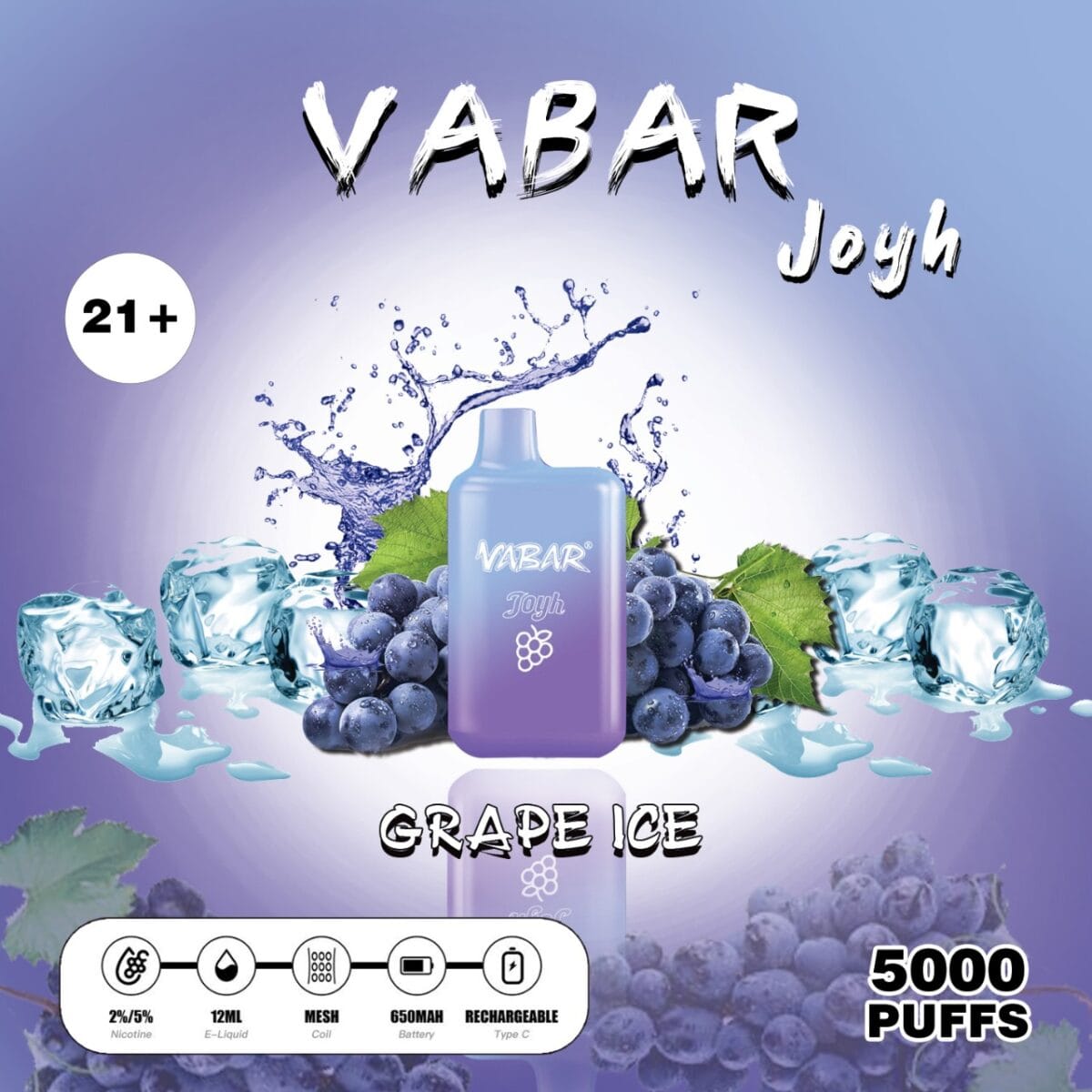 New Vabar Joyh 5000 Puffs Disposable Vape Vape Shop Dubai Uae 3