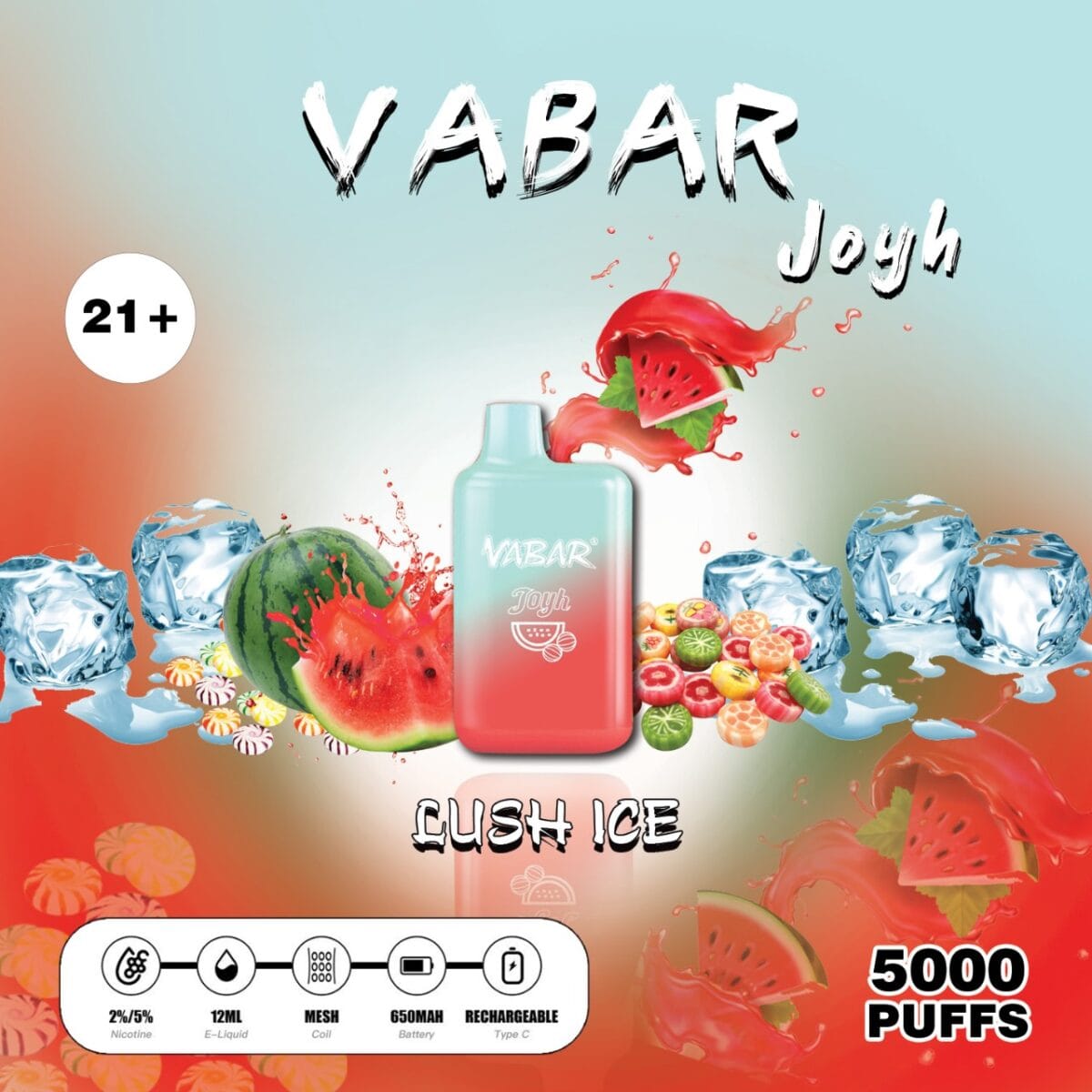 New Vabar Joyh 5000 Puffs Disposable Vape Vape Shop Dubai Uae 4