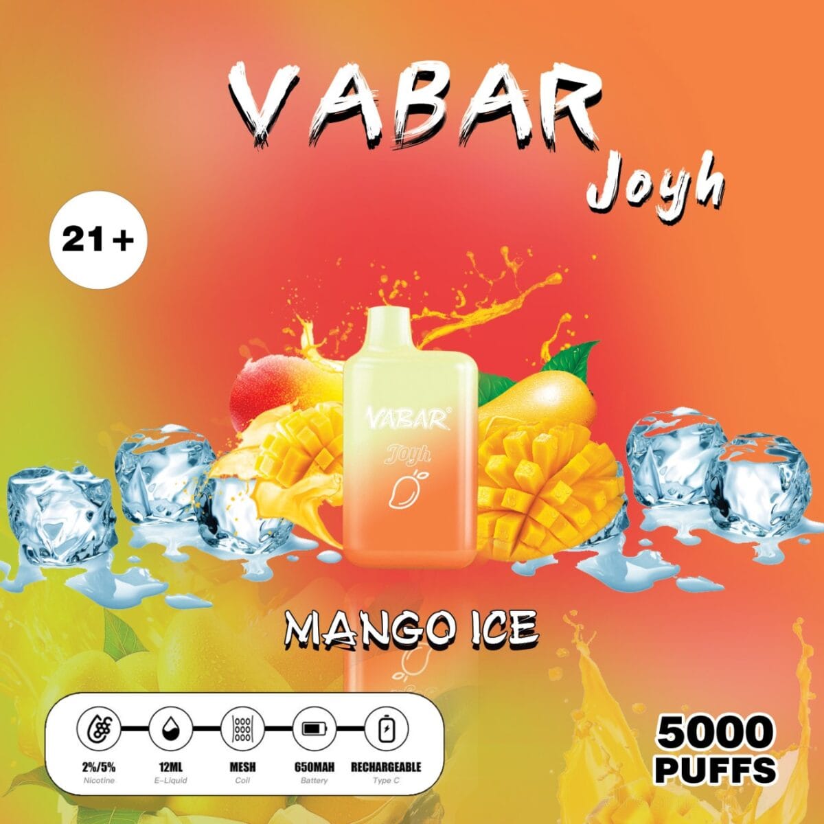 New Vabar Joyh 5000 Puffs Disposable Vape Vape Shop Dubai Uae 5