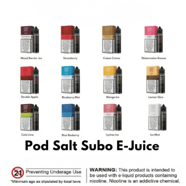 Pod Salt Subo 3mg 50ml Eliquid Vape Vape Shop Dubai Uae