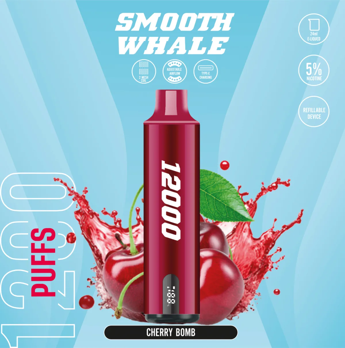 Smooth Whale 12000 Puffs Disposable Vape Vape Shop Dubai Uae 5