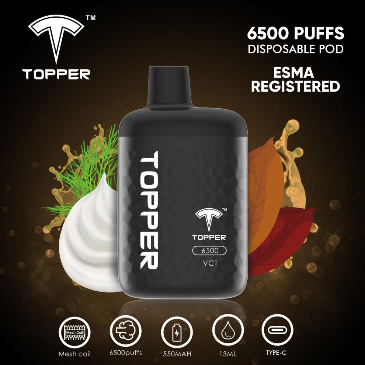 Topper Disposable Vape 6500 Puffs Vape Shop Dubai Uae 2