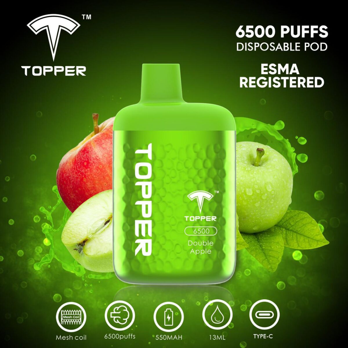 Topper Disposable Vape 6500 Puffs Vape Shop Dubai Uae 3