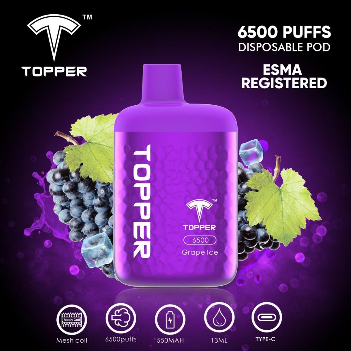 Topper Disposable Vape 6500 Puffs Vape Shop Dubai Uae 4