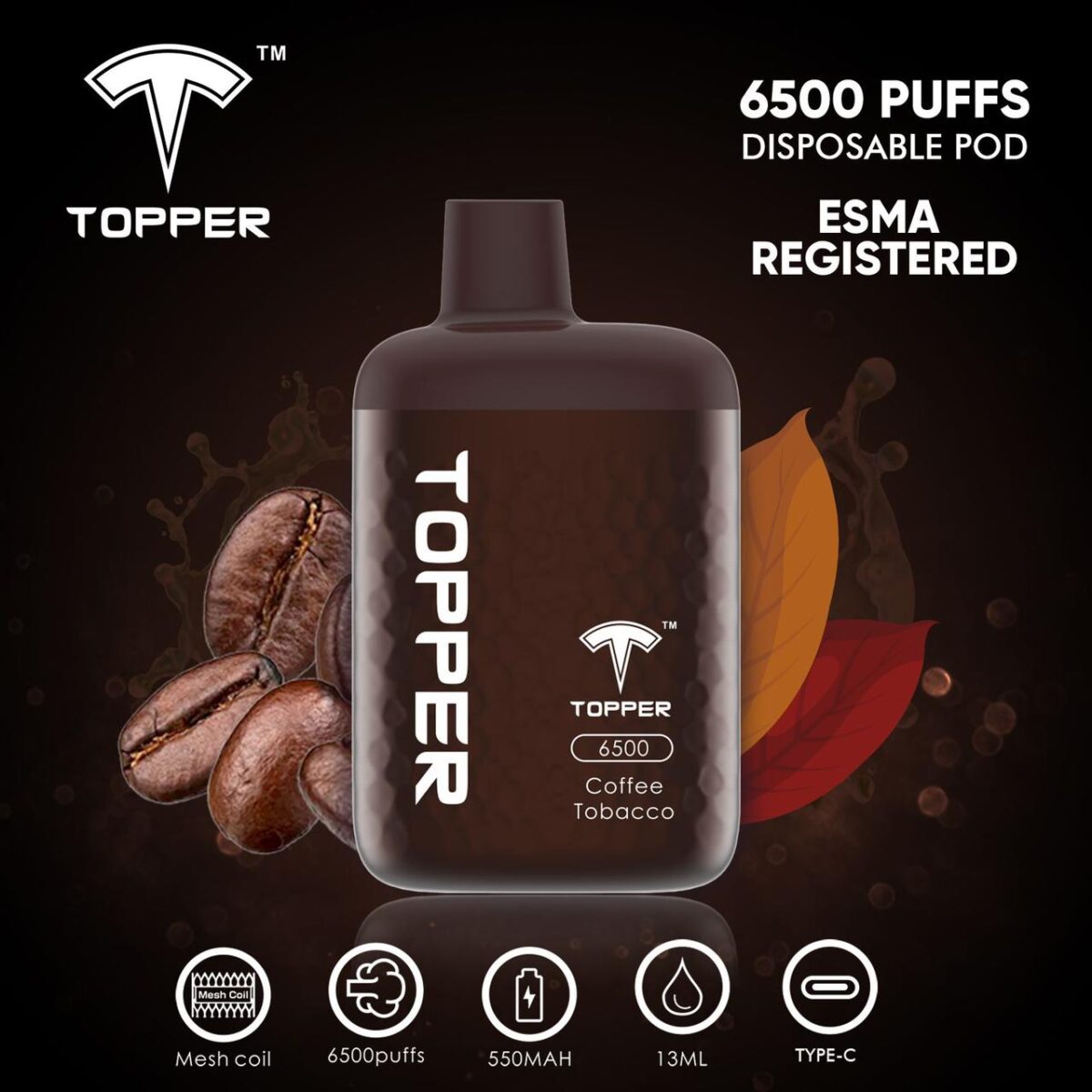 Topper Disposable Vape 6500 Puffs Vape Shop Dubai Uae 9