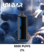 Uni Bar 8000 Puffs Disposable Vape 2 Nicotine Vape Shop Dubai Uae