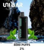 Uni Bar 8000 Puffs Disposable Vape 2 Nicotine Vape Shop Dubai Uae 4