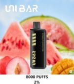 Uni Bar 8000 Puffs Disposable Vape 2 Nicotine Vape Shop Dubai Uae 9