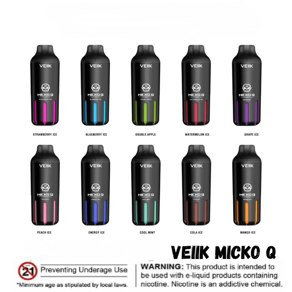 Veiik Micko Q 5500 Puffs Disposable Vape Vape Shop Dubai Uae