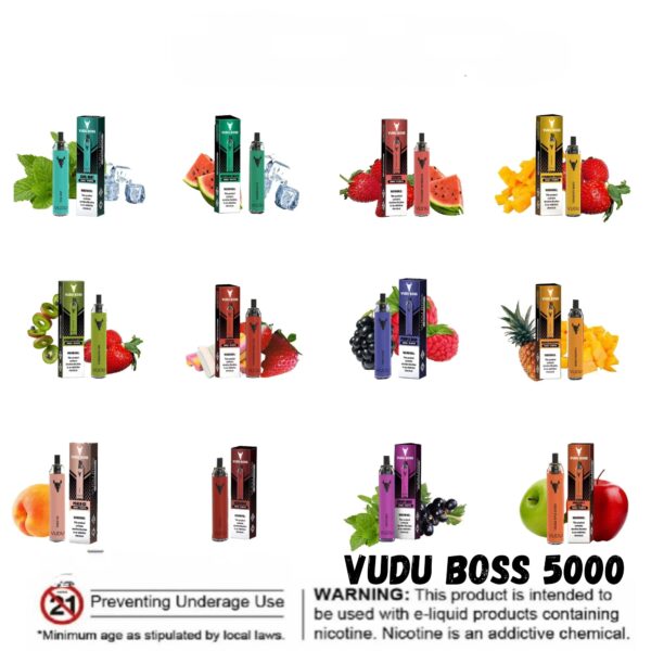 Vudu Boss 5000 Puffs Disposable Vape Vape Shop Dubai Uae