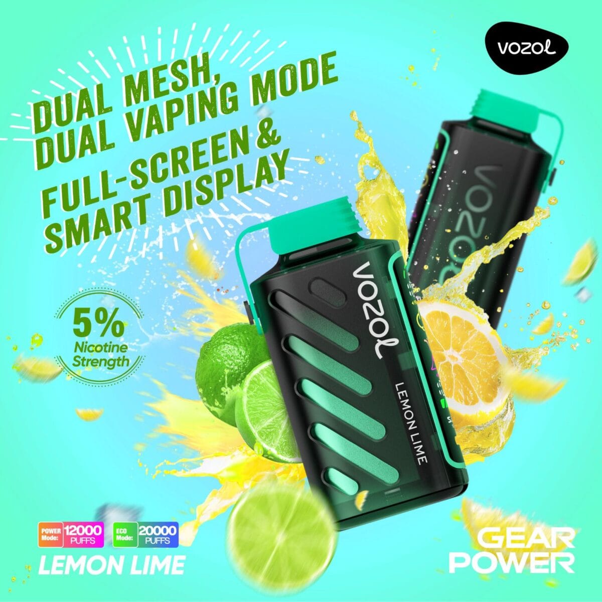 New Vozol Gear Power 20000 Puffs Disposable Vape Vape Shop Dubai Uae 10