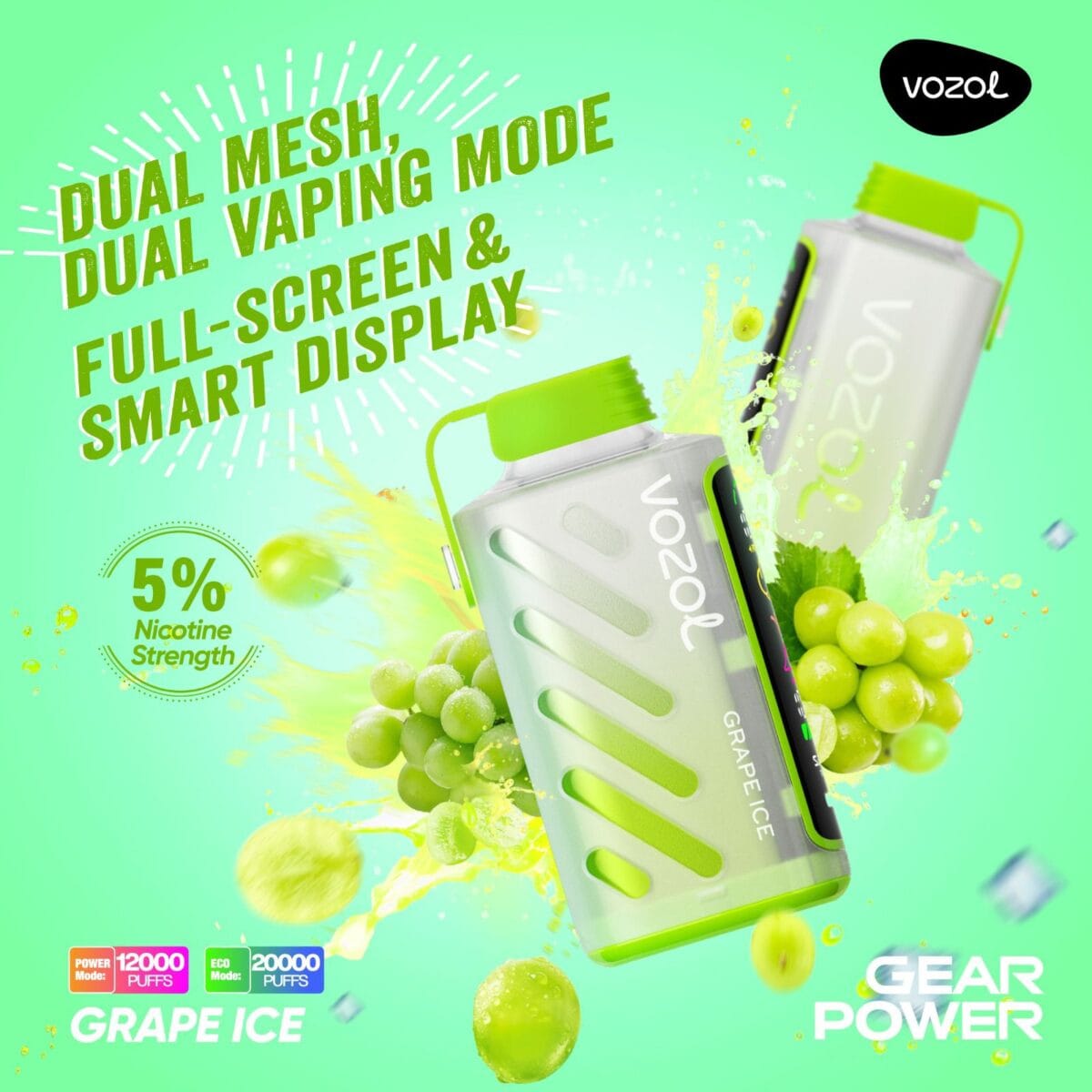 New Vozol Gear Power 20000 Puffs Disposable Vape Vape Shop Dubai Uae 16