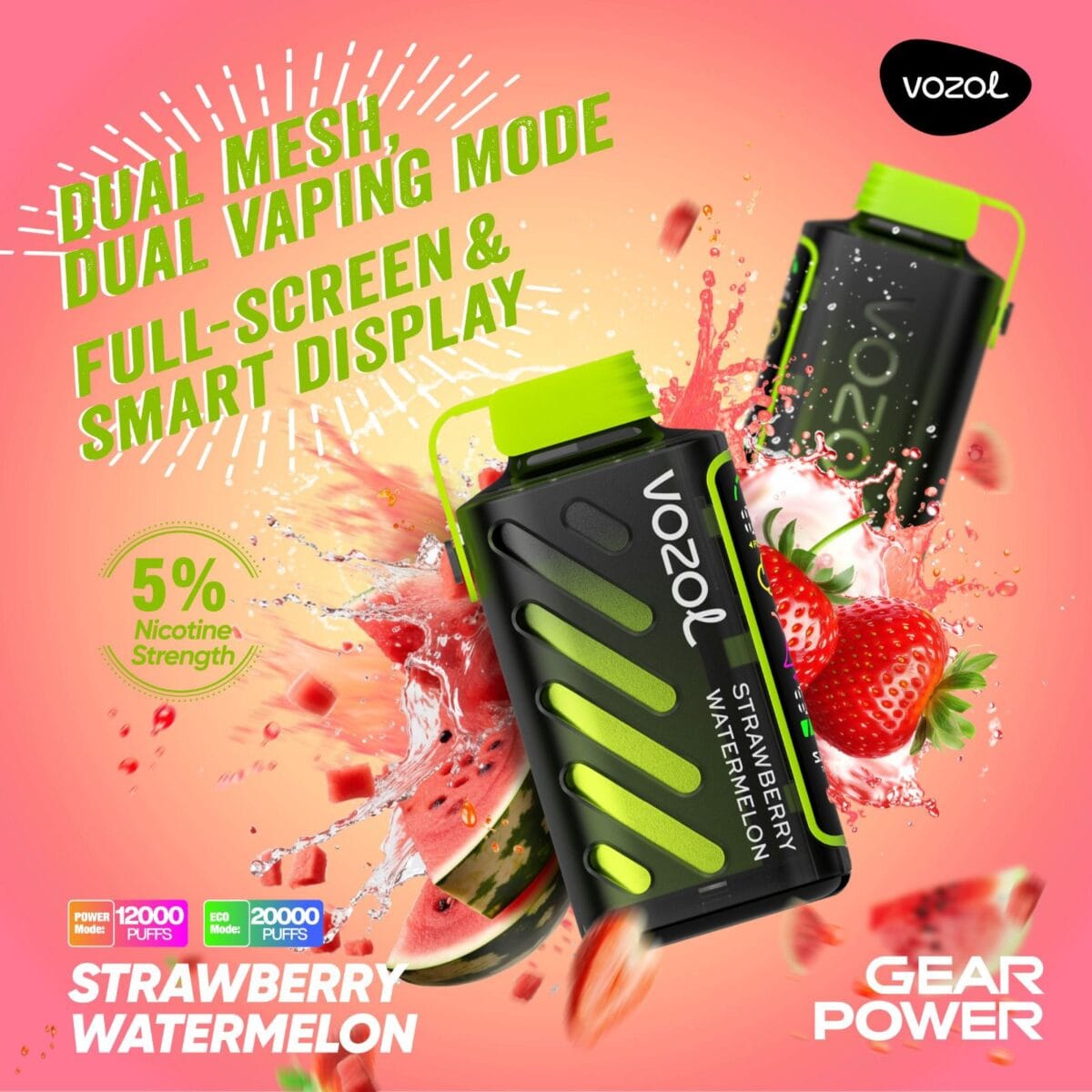 New Vozol Gear Power 20000 Puffs Disposable Vape Vape Shop Dubai Uae 17