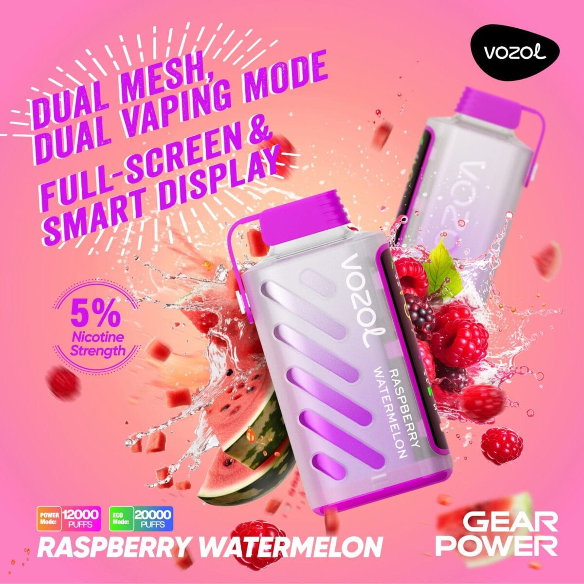 New Vozol Gear Power 20000 Puffs Disposable Vape Vape Shop Dubai Uae 5