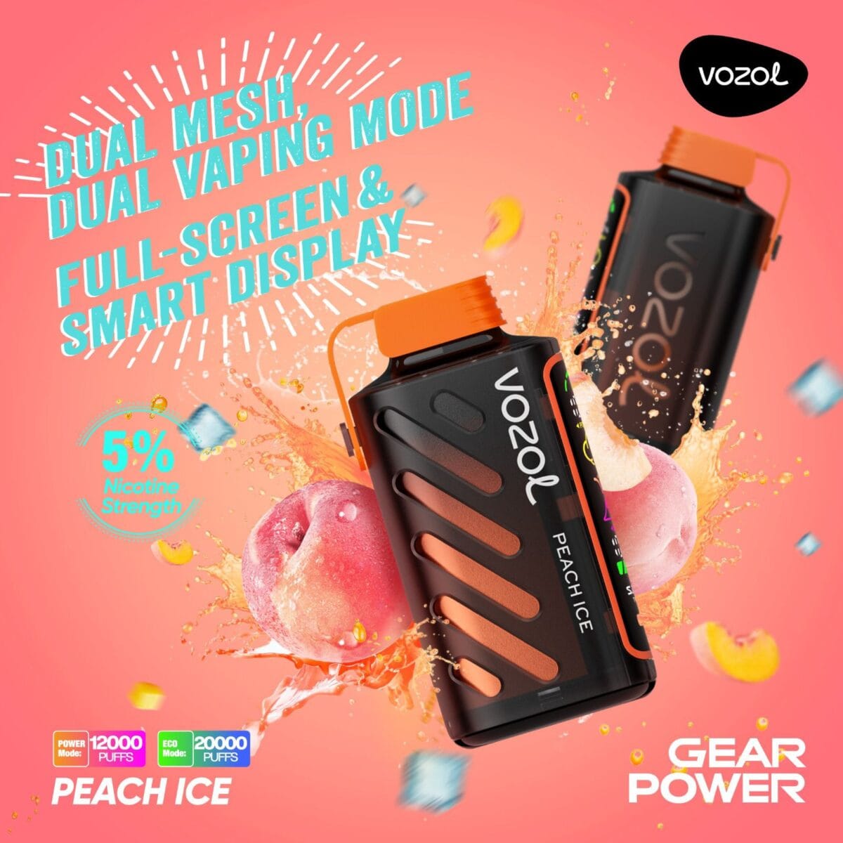 New Vozol Gear Power 20000 Puffs Disposable Vape Vape Shop Dubai Uae 7