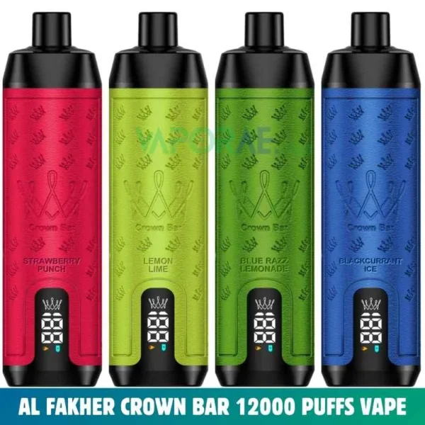 New Al Fakher 12000 Puffs Crown Bar Dlt Disposeable Vape Vape Shop Dubai Uae