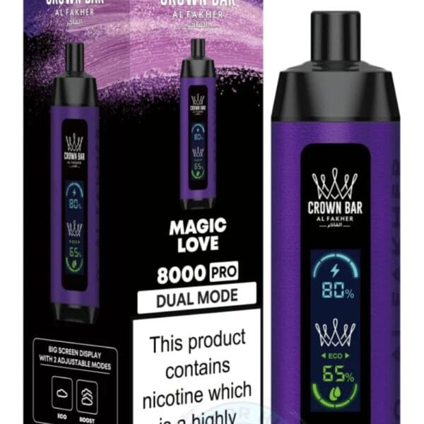 Al Fakher Magic Love Crown Bar 8000 Puffs Disposable Vape