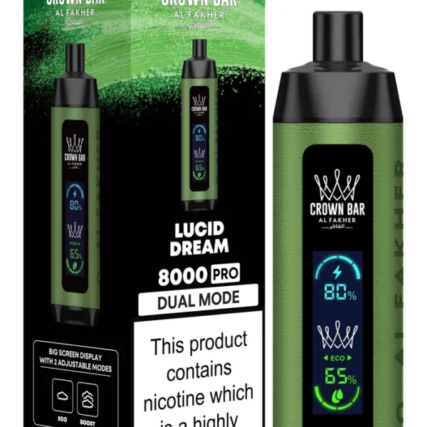 Al Fakher Lucid Dream Crown Bar 8000 Puffs Disposable Vape