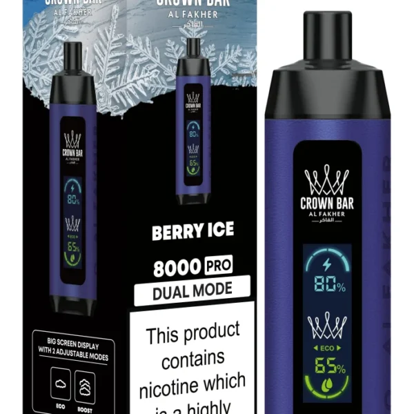 Al Fakher Berry Ice Crown Bar 8000 Puffs Disposable Vape