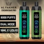 New Al Fakher Pro 8000 Puffs Crown Bar Disposable Vape Vape Shop Dubai Uae 2