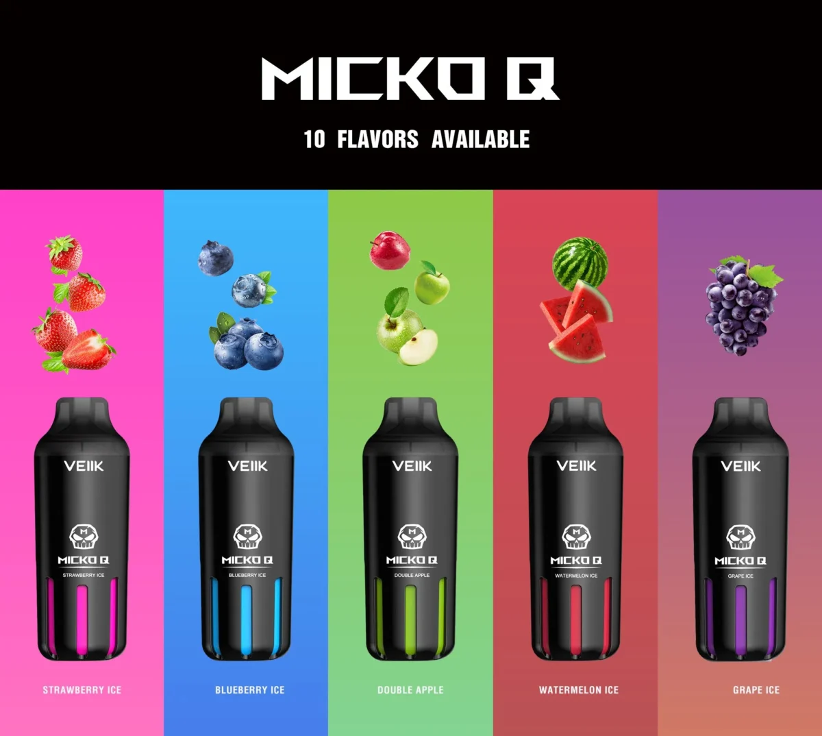 Best Veiik Micko Q 5500 Puffs Disposable Vape Vape Shop Dubai Uae 2