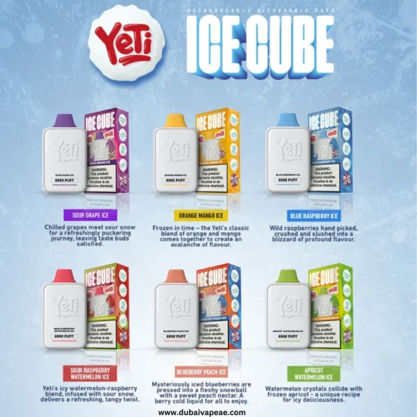 Exclusive Yeti Ice Cube 6000 Puffs Disposable Vape 20mg In Uae Vape Shop Dubai Uae 10