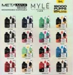 New Myle Meta Max 18000 Puffs Disposable Vape Vape Shop Dubai Uae