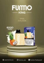 Fummo King 6000 Puffs 2 nicotine Pinacolada Disposable Vape Buy in UAE Dubai