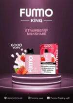 Fummo King 6000 Puffs 2 nicotine Strawberry Milkshake Disposable Vape Buy in UAE Dubai