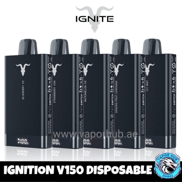 IGNITE–V150 Disposable Vape 15000 puffs Available In Dubai