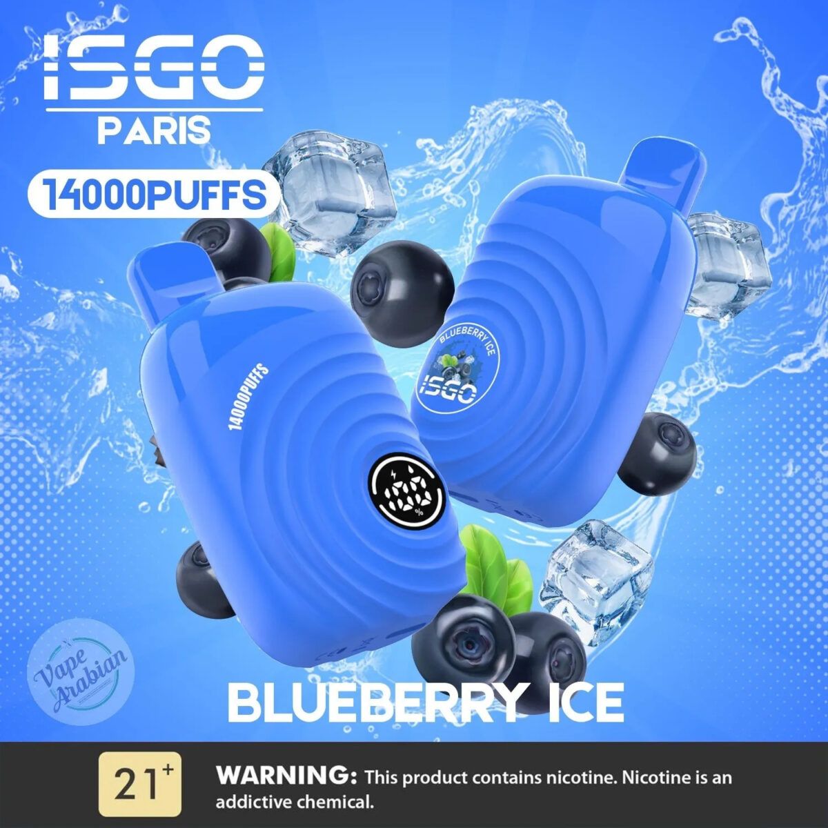 Isgo Paris 14000 Puffs Blueberry Ice