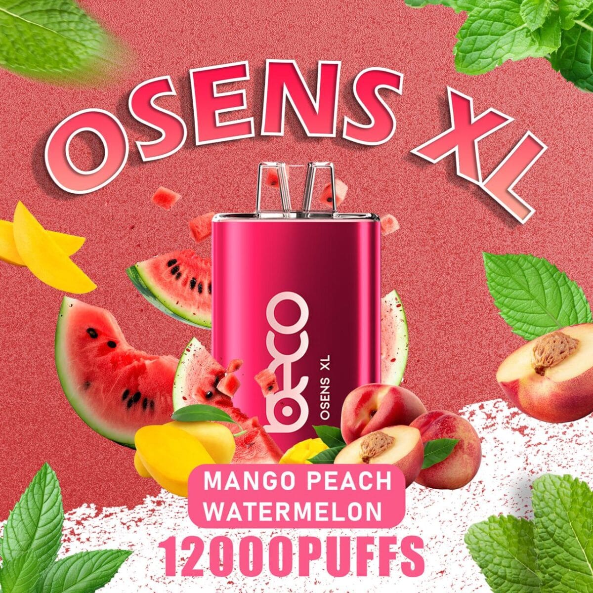 BECO OSENS XL MANGO PEACH WATERMELON 12000 PUFFS IN DUBAI UAE