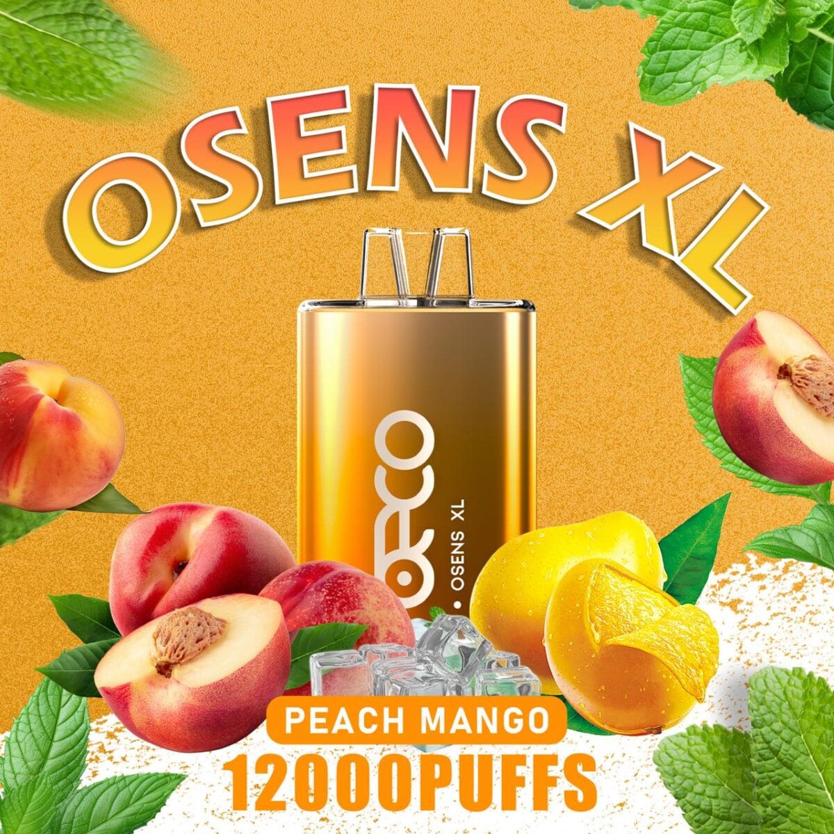 BECO OSENS XL PEACH MANGO 12000 PUFFS IN DUBAI UAE