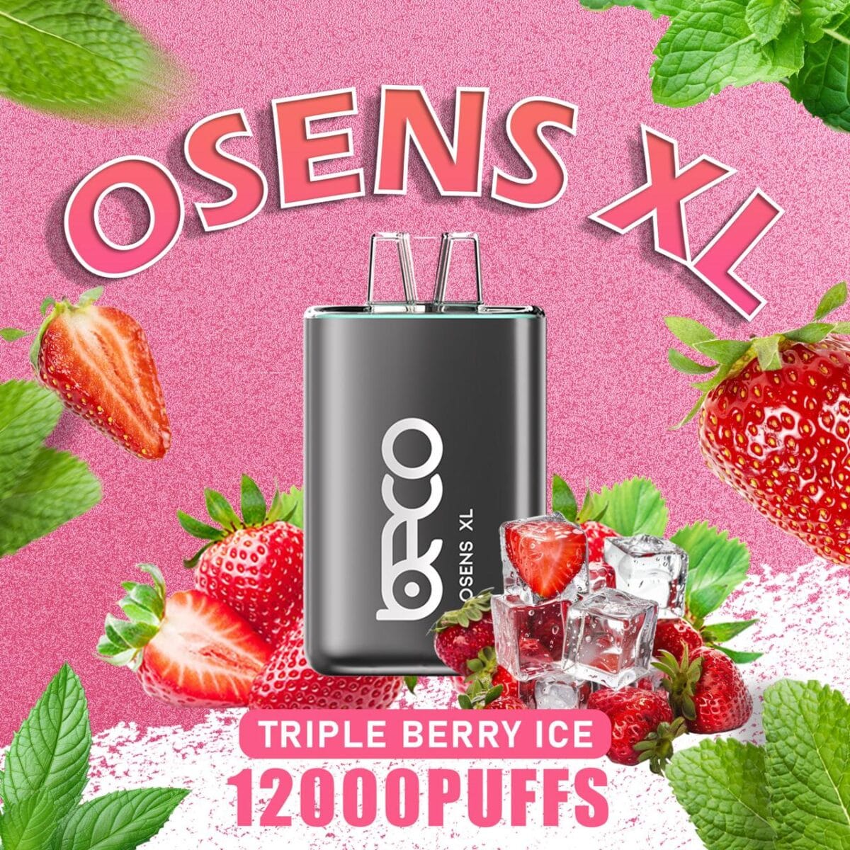 BECO OSENS XL TRIPLE BERRY ICE 12000 PUFFS IN DUBAI UAE