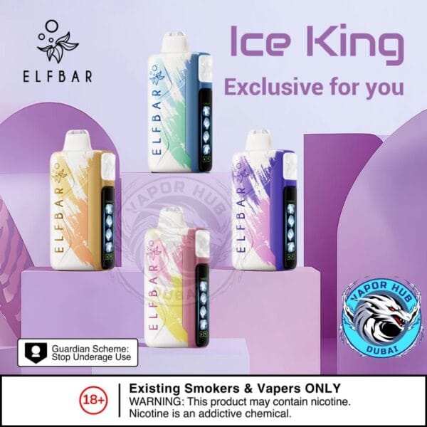 Elf Bar Ice King 30000 Puffs Disposable Vape In DUbai UAE