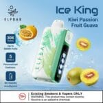 Elf Bar Ice King kiwi passion fruit guava 30000 Puffs Disposable Vape In DUbai UAE