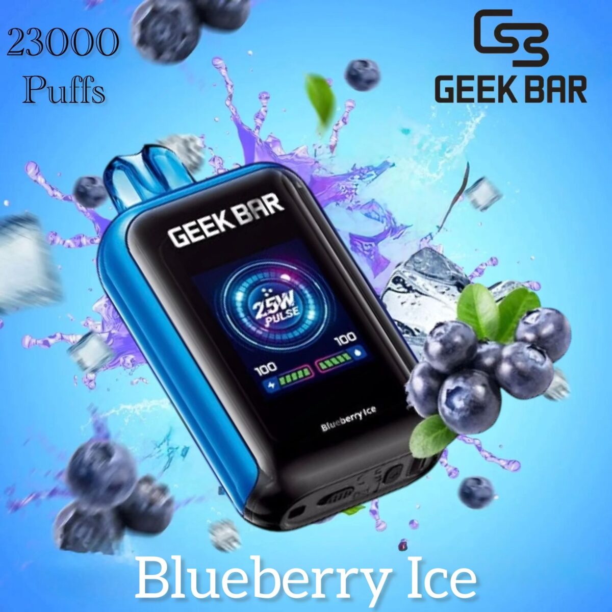 Geek Bar Watt blueberry ice 23000 Puffs Disposable Vape