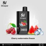 Cherry Watermelon Freeze SILVAPER 24000 PUFFS DISPOSABLE VAPE IN DUBAI UAE