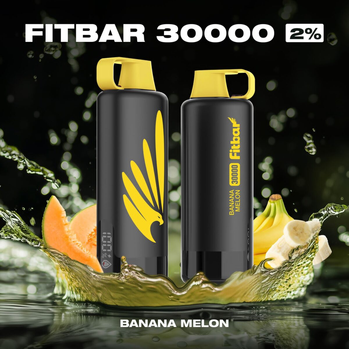 FITBAR Shisha Banana Melon 30000 Puffs 20MG Disposable Vape In Dubai