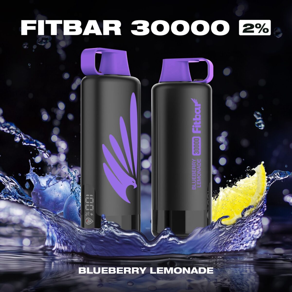 FITBAR Shisha Blueberry Lemonade 30000 Puffs 20MG Disposable Vape In Dubai