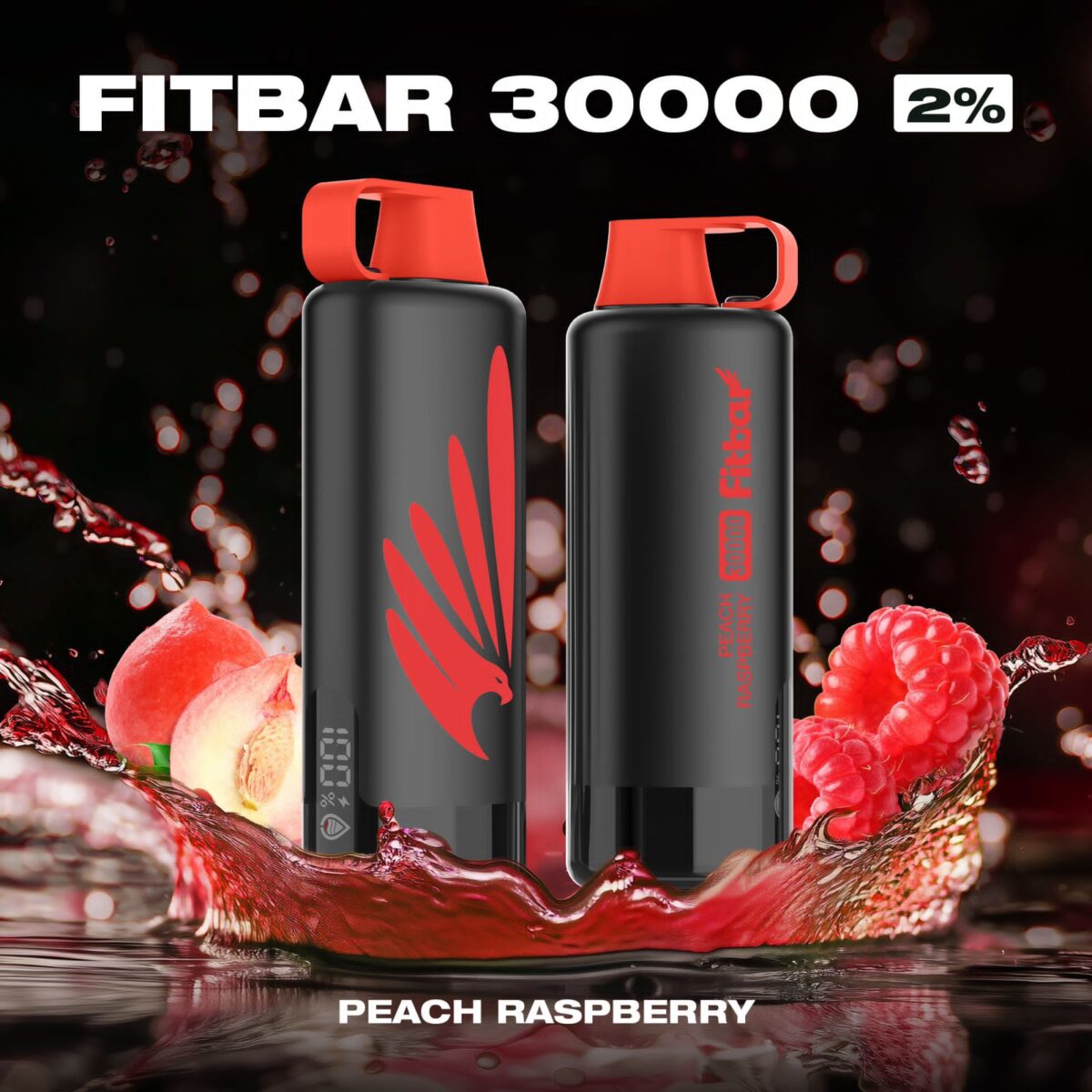 FITBAR Shisha Peach Raspberry 30000 Puffs 20MG Disposable Vape In Dubai