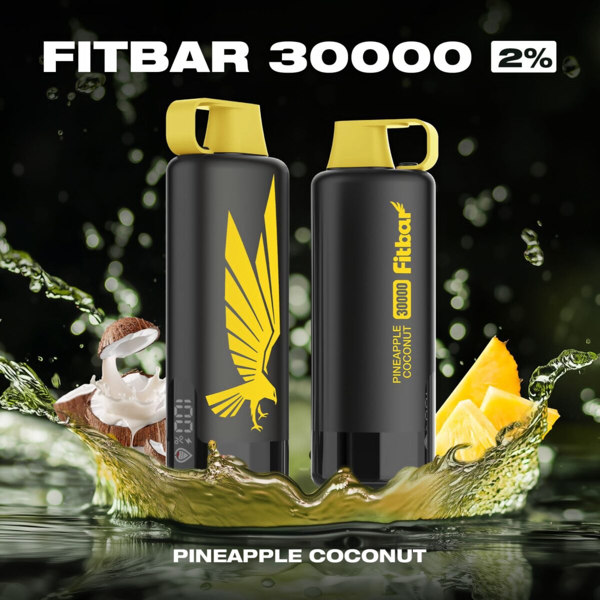 FITBAR Shisha Pineapple Coconut 30000 Puffs 20MG Disposable Vape In Dubai