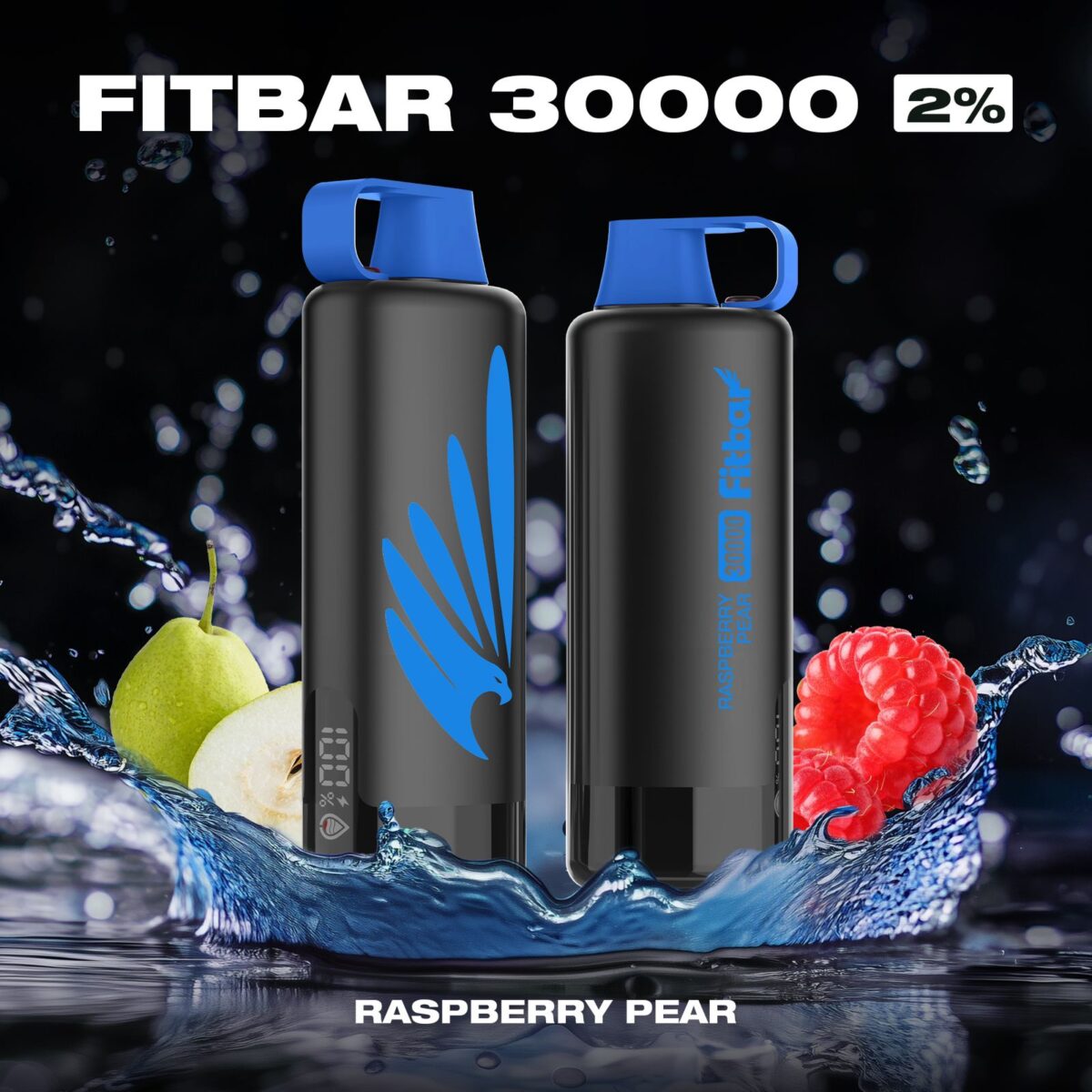 FITBAR Shisha Raspberry Pear 30000 Puffs 20MG Disposable Vape In Dubai