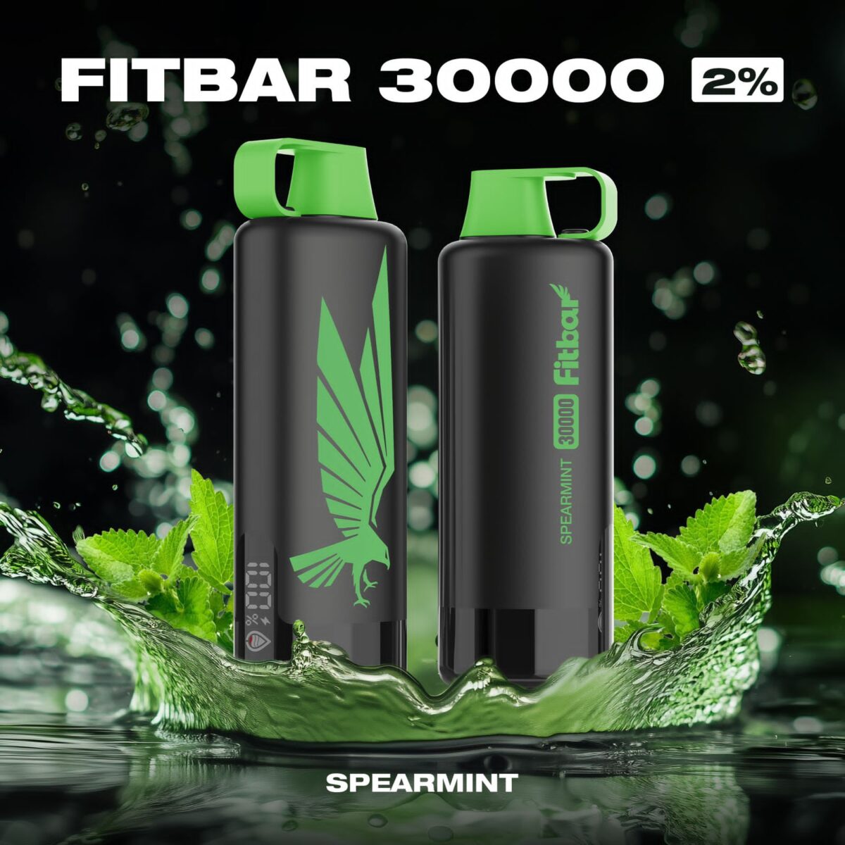 FITBAR Shisha Spearmint 30000 Puffs 20MG Disposable Vape In Dubai