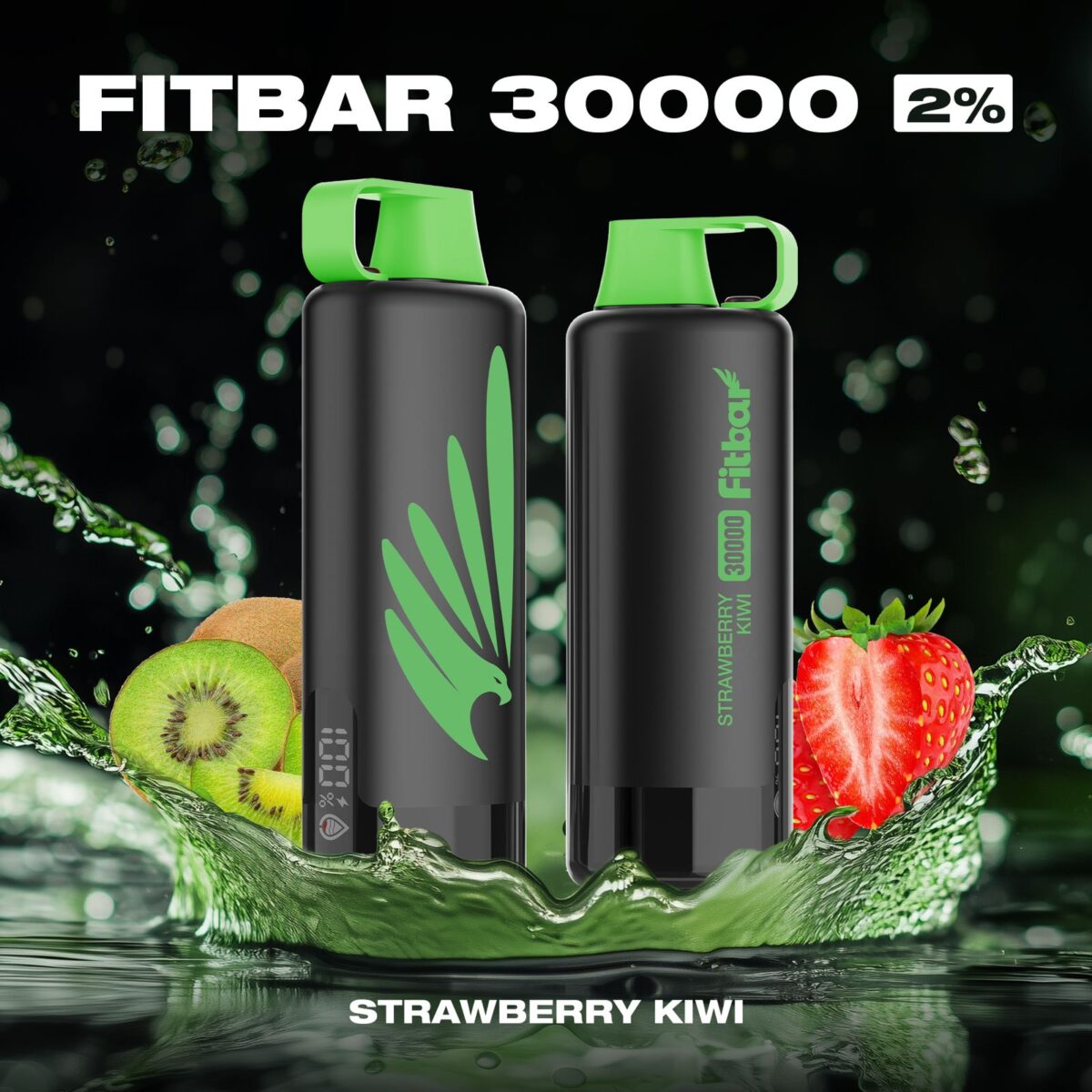 FITBAR Shisha Strawberry Kiwi 30000 Puffs 20MG Disposable Vape In Dubai